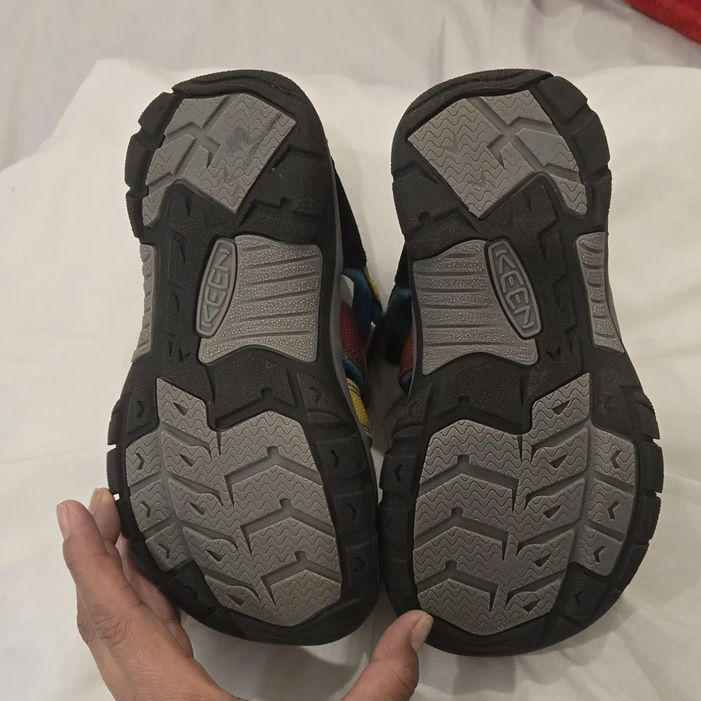 Keen Black and Blue Outdoor Sandals with‎ Velcro Closure
